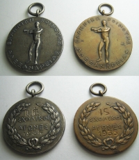 Δύο μετάλλια (Ασημένιο και Χάλκινο) Αλεξάνδρειας 1934-35