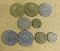 ΤΟΥΡΚΙΑ 9 διαφορετικά (δυσεύρετα αυτής της περιόδου) νομίσματα