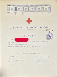 Diploma and Medal Red Cross