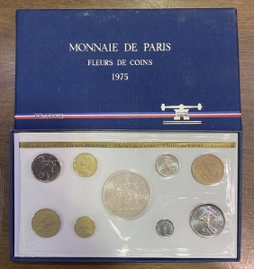 ΓΑΛΛΙΑ Σετ  Fleurs De Coins 1975