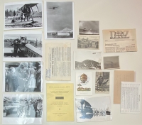 18 φωτογραφίες, κάρτες, έγγραφα σχετικά με αεροπορικό ταχυδρομείο 