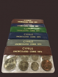 CYPRUS Set 1974 UNC