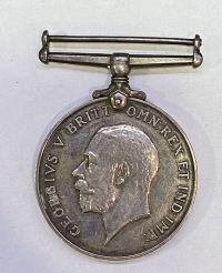 ΑΓΓΛΙΑ Ασημένιο Μετάλλιο 1914-1918  Πρώτου Παγκοσμίου Πολέμου με τον Γεώργιο 