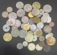 Lot of 55 DIFFERENT Greek Coins  1878 - 2000 vg to au