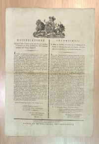  Old historic document Corfu 1809