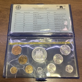 ΓΑΛΛΙΑ Σετ  Fleurs De Coins 1980