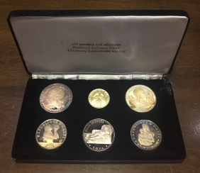 Collection of 6 silver coin Proof