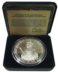 JAMAICA 25 Dol. 1979 136,5 gr / 925 Silver Proof