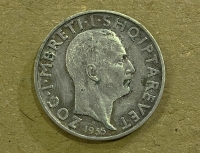 ALBANIA 2 Franga 1935 XF