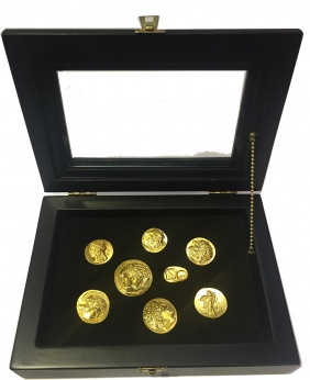 Silver replicas of ancient Greek coins (silver-goldplated)