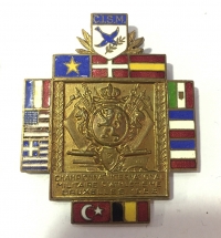 Μετάλλιο με σμάλτα 1953 Στρατιωτικών Αγώνων BRUXELLES 