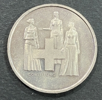 ΕΛΒΕΤΙΑ 5 Φράγκα 1975 UNC