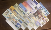 Collection of 14 FDC 2003/2004 face value about 54€