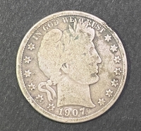 USA 1907-O Barber Half Dollar