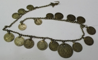 Silver jewlery gold plated with old silver coins