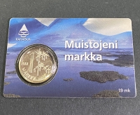 FINLAND coincard 2001 1 Markka