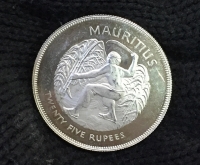MAURITIUS 25 Rupees 1977 Proof