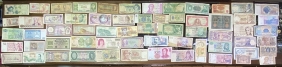 Συλλογή με 62 Διαφορετικά χαρτονομίσματα από όλο τον κόσμο F to AU