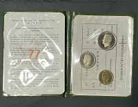 SPAIN Set (3) Coins 1975 UNC