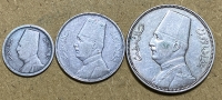 EGYPT 2,5,10 Piastre 1929,33,33 