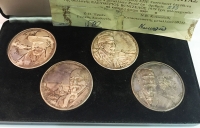 Collection of 4 Silver Medals 