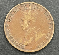 AUSTRALLIA One Penny 1918 VF++
