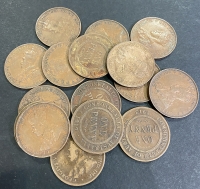 ΑΥΣΤΡΑΛΙΑ Συλλογή 17 Διαφορετικά κέρματα της μίας Πένας 1910-1936 VF