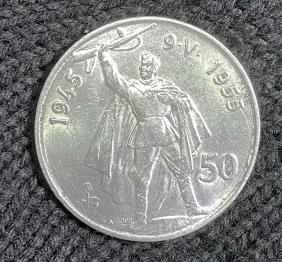 ΤΣΕΧΟΣΛΟΒΑΚΙΑ 50 Κορώνες 1955  AU