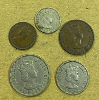 ΚΥΠΡΟΣ σετ (5 νομίσματα) 1955 XF+