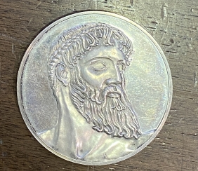 Ασημένιο Μετάλλιο με τον Ποσειδώνα 