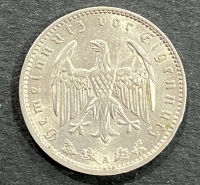 GERMANY 3 rd Reich 1 Mark 1935 AU