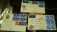 ENGLISH COLONIES 3 folders and EGYPT 3 folders
