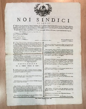 Old Document 1802 Corfu