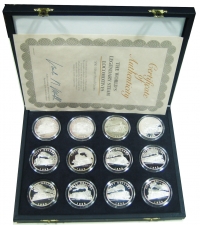 MARSHAL ISLANDS Collection of 12 Silver Coins 50 Dollars