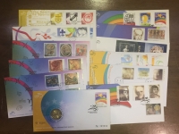 Collection of 12 FDC 2007 face value about 42€