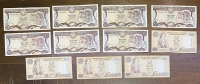 CYPRUS Collection of 11 Different Notes of 1 Pound XF to AU 