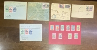 ETHIOPIA 6 Covers and Postacard Old