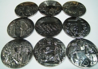 Collection of 9 silver medals