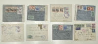 7 Φάκελοι με λογοκρισίες μέχρι το 1941 και με γραμματόσημα κυρίως  ΕΟΝ 