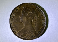 GR. BRITAIN Half Penny 1860 AU
