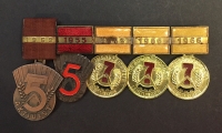 ΓΕΡΜΑΝΙΑ Μπαρέτα με 5 Μετάλλια για άριστα επιτεύγματα 1952 και μετά