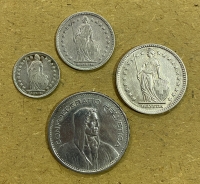 ΕΛΒΕΤΙΑ 4 Ασημένια νομίσματα