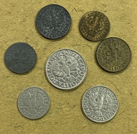 ΠΟΛΩΝΙΑ 7 νομίσματ του 1923 διαφορετικά όλα από VF έως AU
