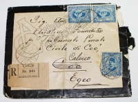 Folder from Alexandria to Kalimnos (Galino Egeo) 1934