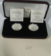 CANADA set of 2 Silver Proof Coins 1992