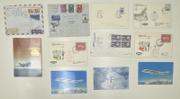 7 Φάκελοι με πρώτες πτήσεις και 4 κάρτες αεροπορικών εταιριών διαφόρων χωρών