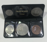 ΚΥΠΡΟΣ Σετ 1977 με 5 νομίσματα UNC