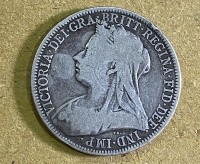 GR. BRITAIN 2 Shilling  (1 Florin) 1896 VF