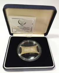 CYPRUS Silver millenium 2000 with box and paper