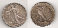 ΑΜΕΡΙΚΗ 1/2 Δολλαρίου 1942 AXF